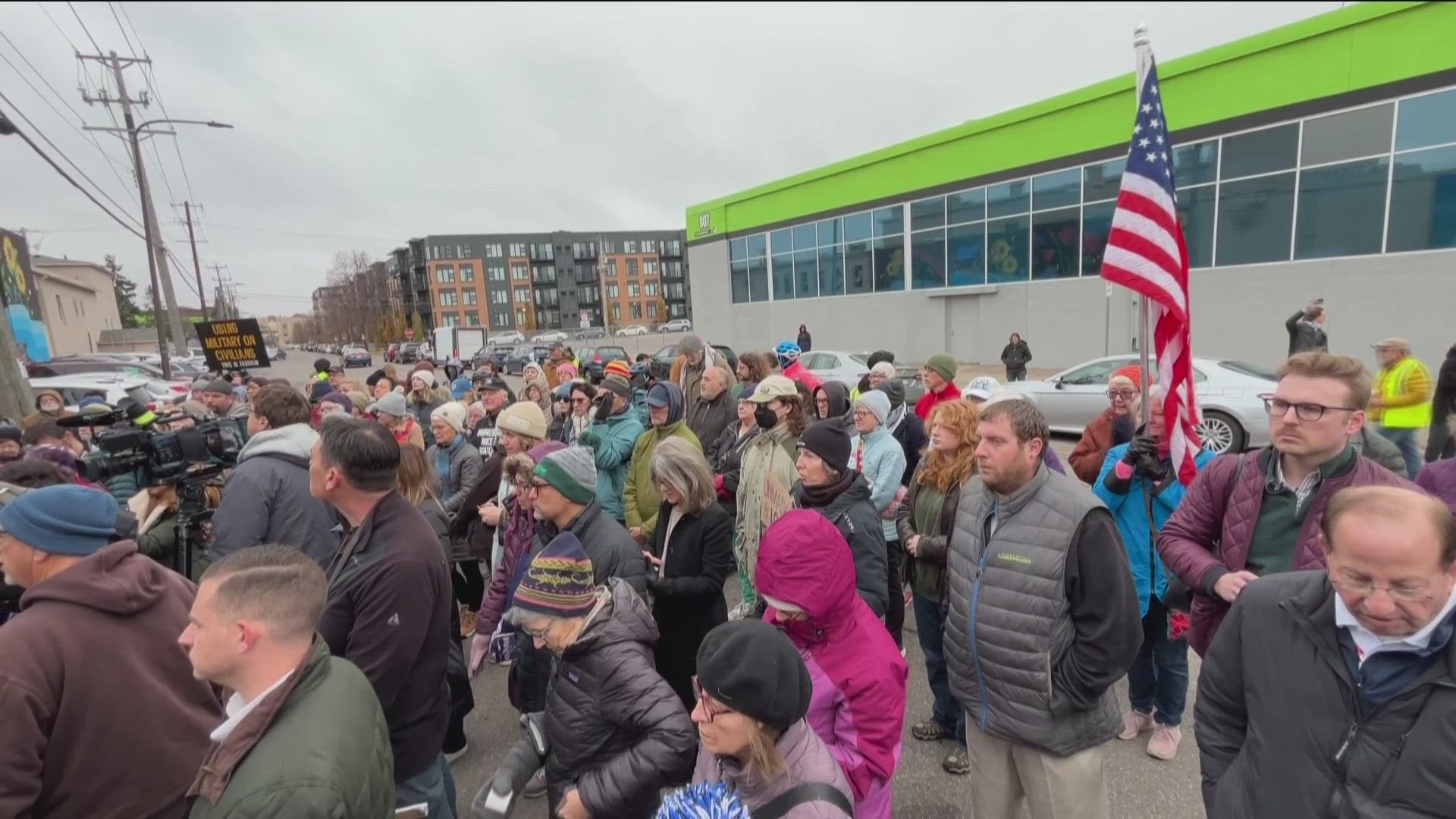 The only information authorities have released is that ICE Homeland Security Investigations served a search warrant in a federal criminal investigation.