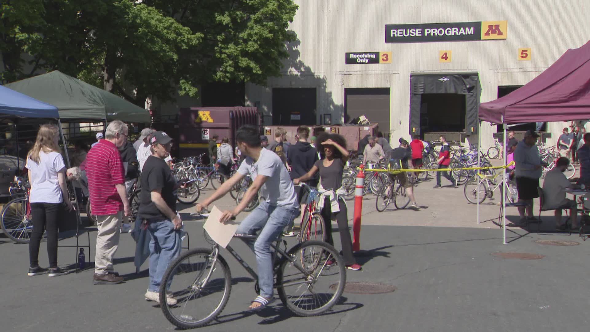 The U of M's ReUse Program sold more than 100 abandoned bikes, starting as low as $50.