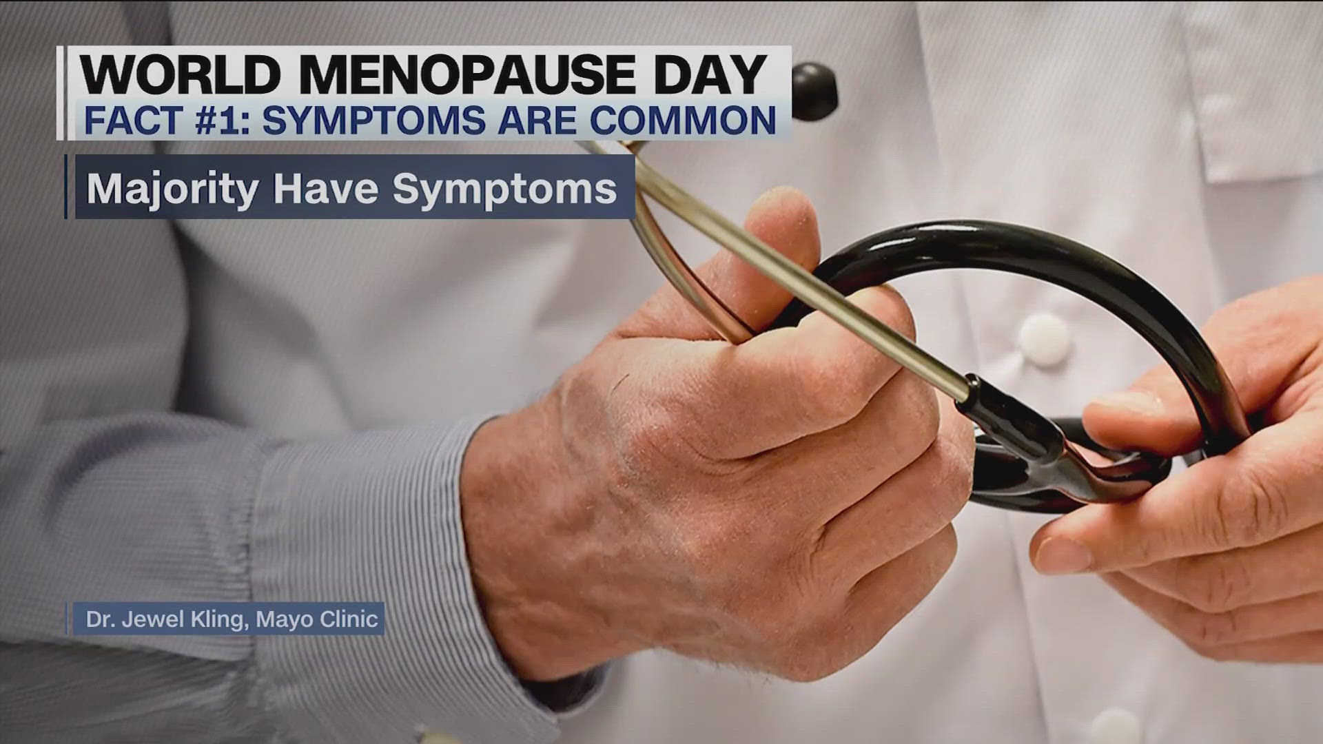 Friday is "World Menopause Day" a time to raise awareness for a natural stage in a woman's life.