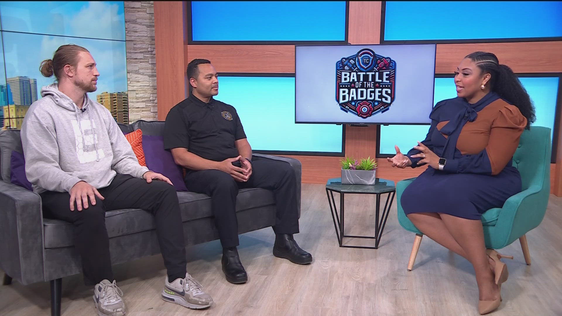 Battle of the Badges is a non-profit amateur boxing show that features policemen versus firemen.