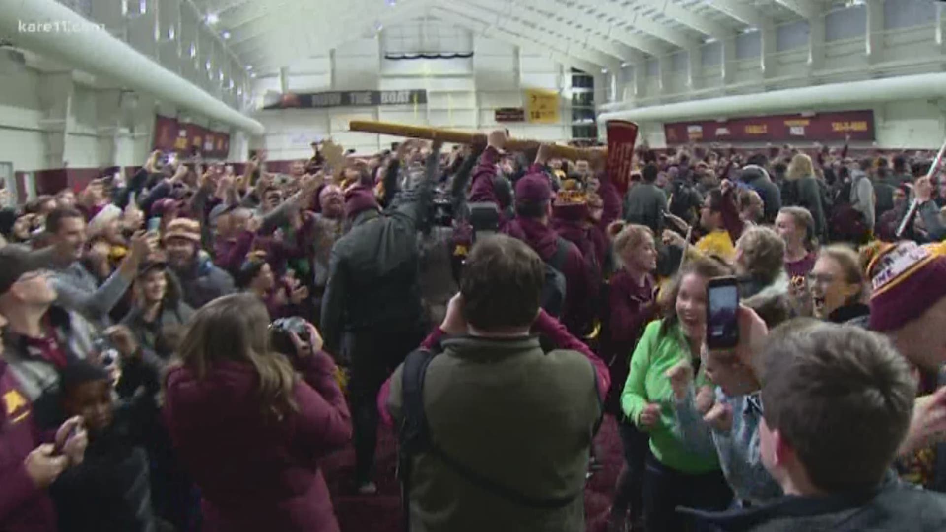 The Gophers took a page from the Badgers' playbook by pounding away on the ground in the second half.