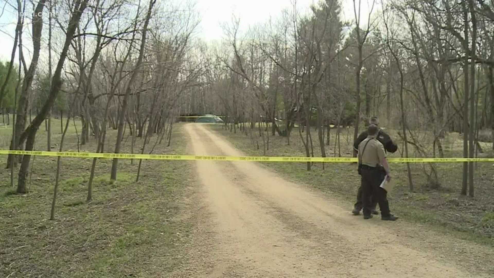 The sheriff says two men were found dead inside a home about two miles west of River Falls.
