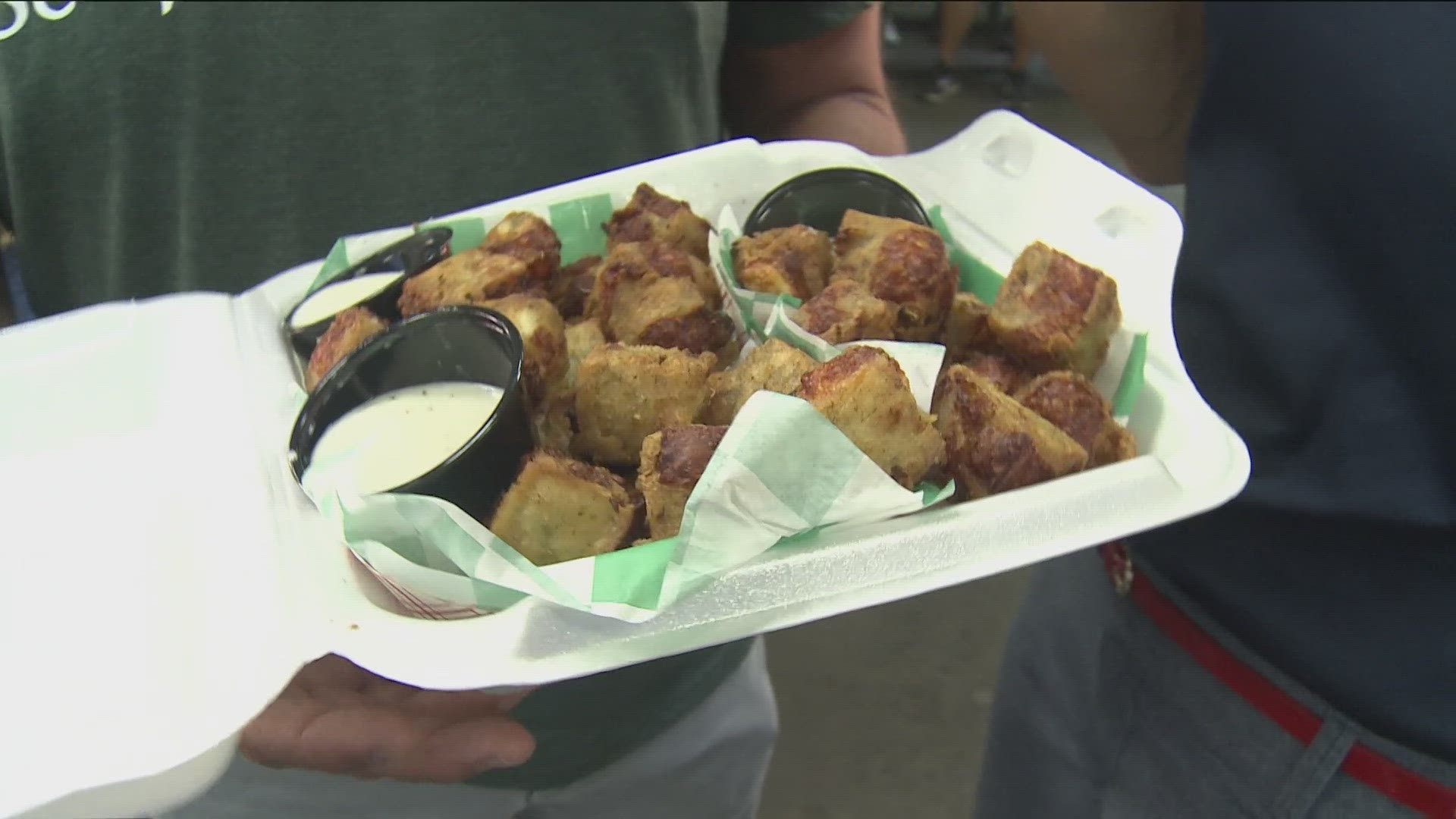 Dan O'Gara brought some Dill-iscious Grilled Cheese Bites to the KARE 11 Barn.