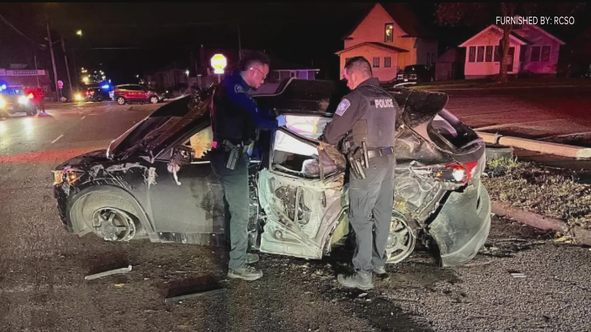 After a fender bender in Maplewood on Wednesday night, four people exited their vehicle and approached the driver of the car they had bumped into.