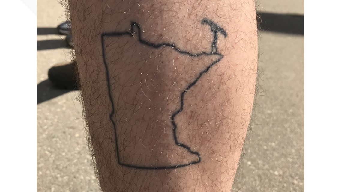 Got a tattoo of my home state the other day and Im very pleased with how  it came out  rminnesota