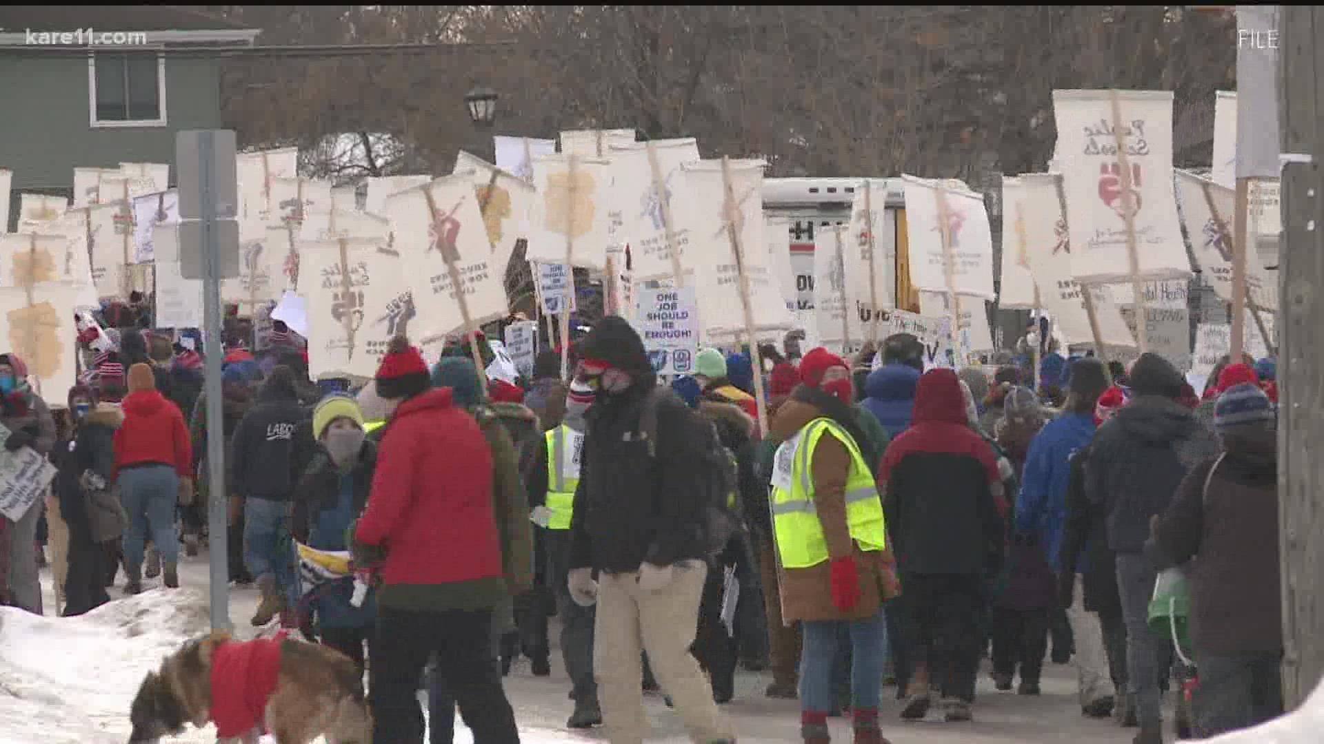 The news comes as parents scramble to find child care in anticipation of a teachers strike at Minneapolis Public Schools.