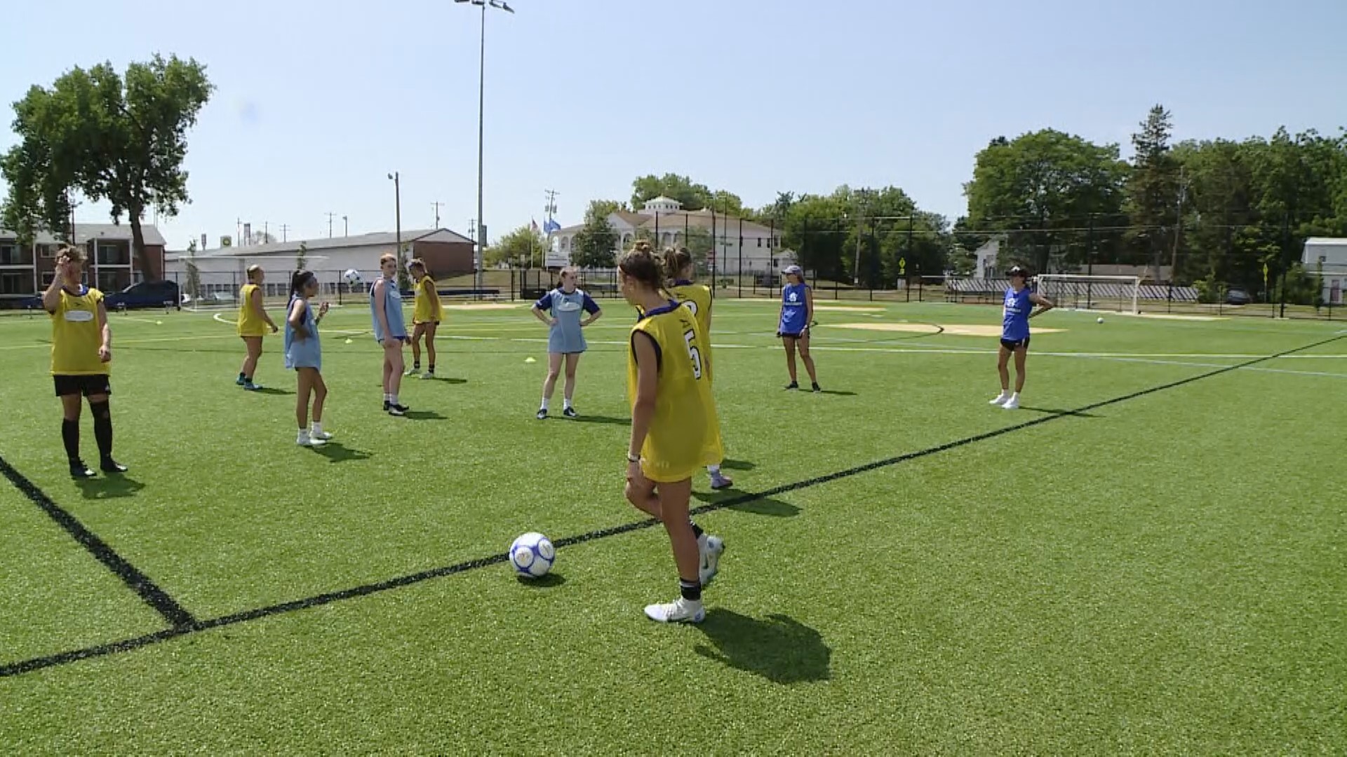 The Sanneh Foundation partnered with Allianz to host a 3-day girls soccer clinic.