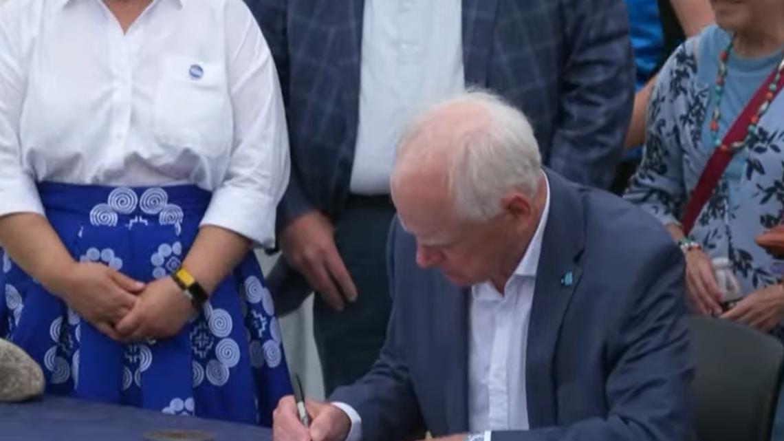 Gov. Walz signs infrastructure bill