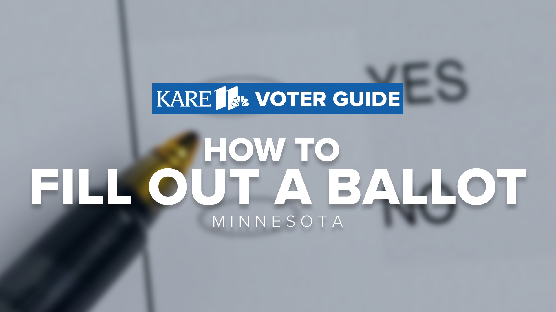 How do I fill out my Minnesota ballot?