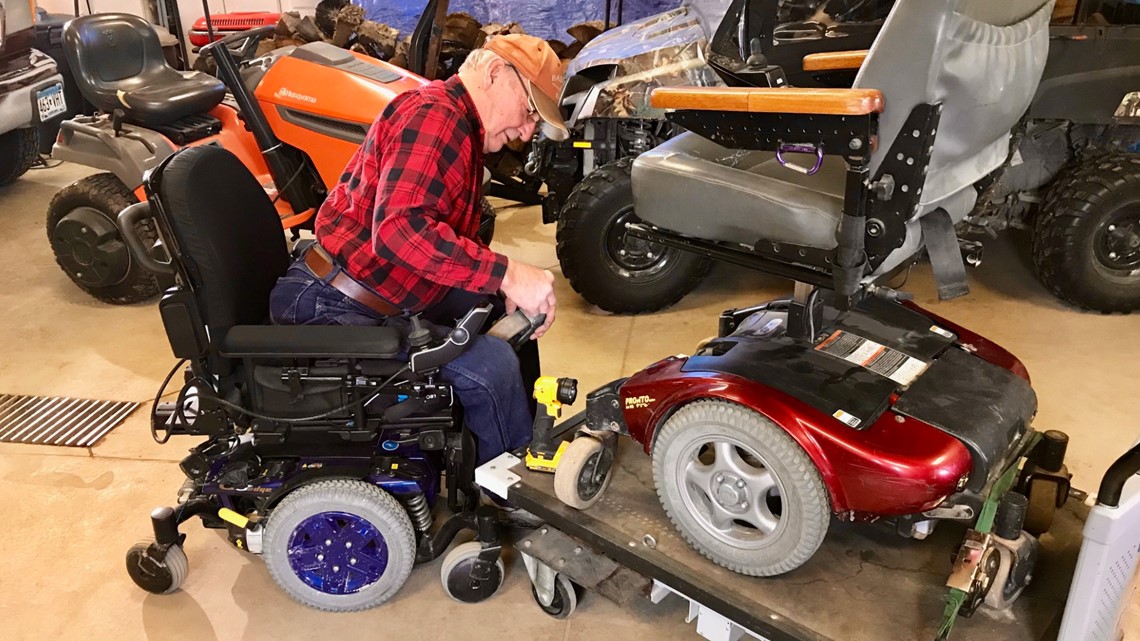 Man restores, donates dozens of power wheelchairs from a wheelchair