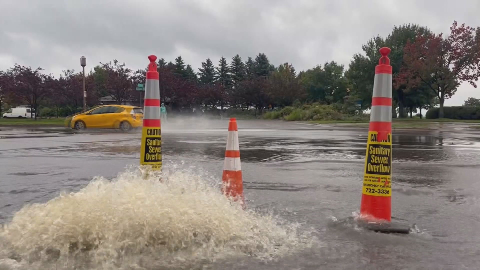 More than four inches of rain swamped areas of Duluth over the weekend, swamping some roads and damaging others.