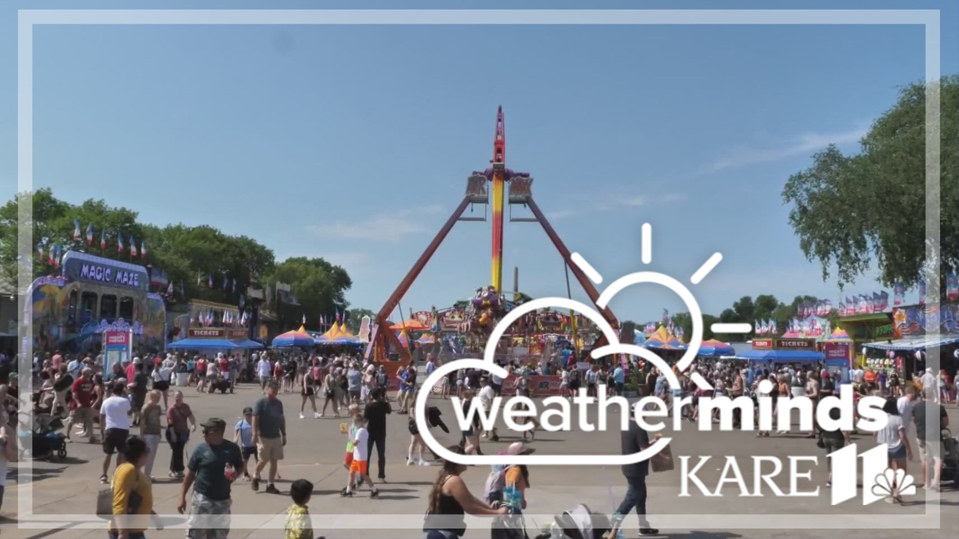 In the last 30 years, Minneapolis-St. Paul International Airport has hit 90 degrees or warmer on just 20 Minnesota State Fair days.