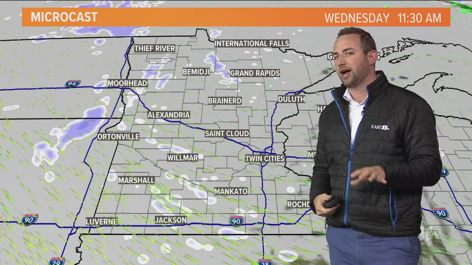 Monday will be the week's warmest and most pleasant day, with rain ushering in a cooldown in the afternoon hours.