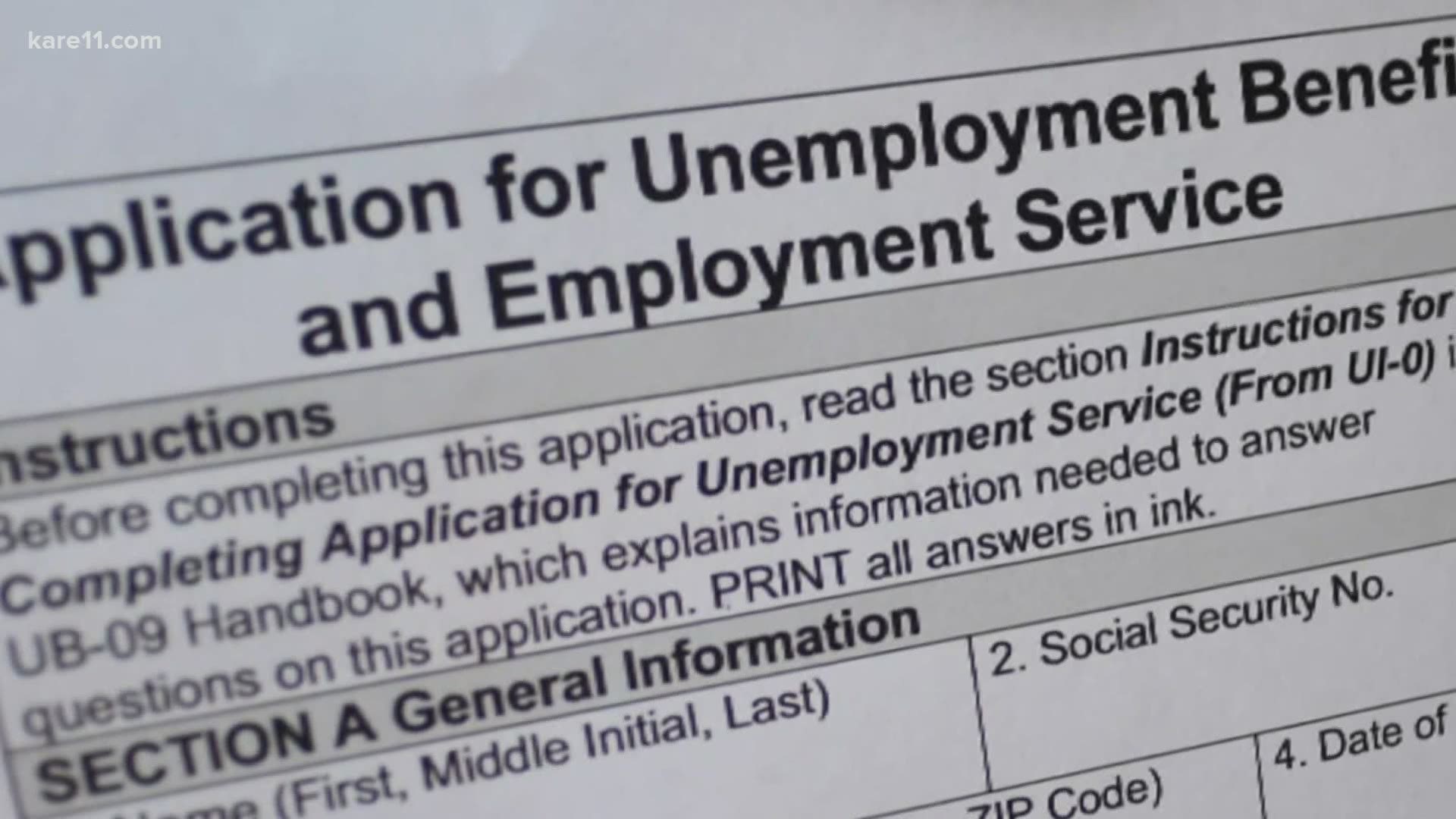 Since March 16, Minnesotans have filed almost a million unemployment applications