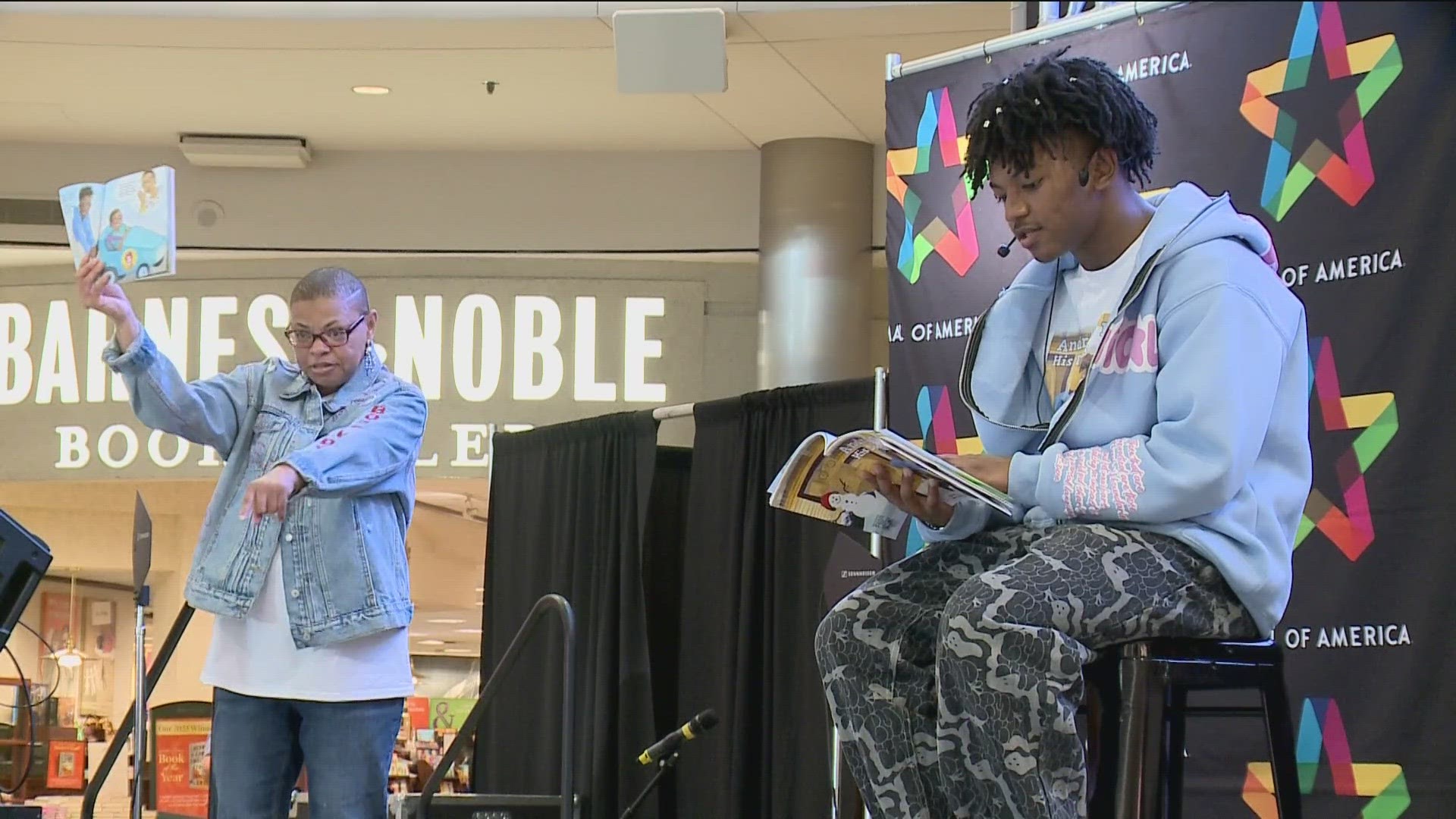 The event featured teen author Andrew Brundidge, who wrote a children's books about his experiences growing up with three siblings on the autism spectrum.