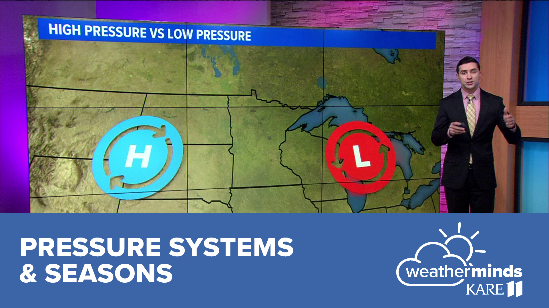 A closer looks at our main weather-makers… high pressure and low pressure. The Kare 11 weather team explains how the sun and the earth together affect our weather.