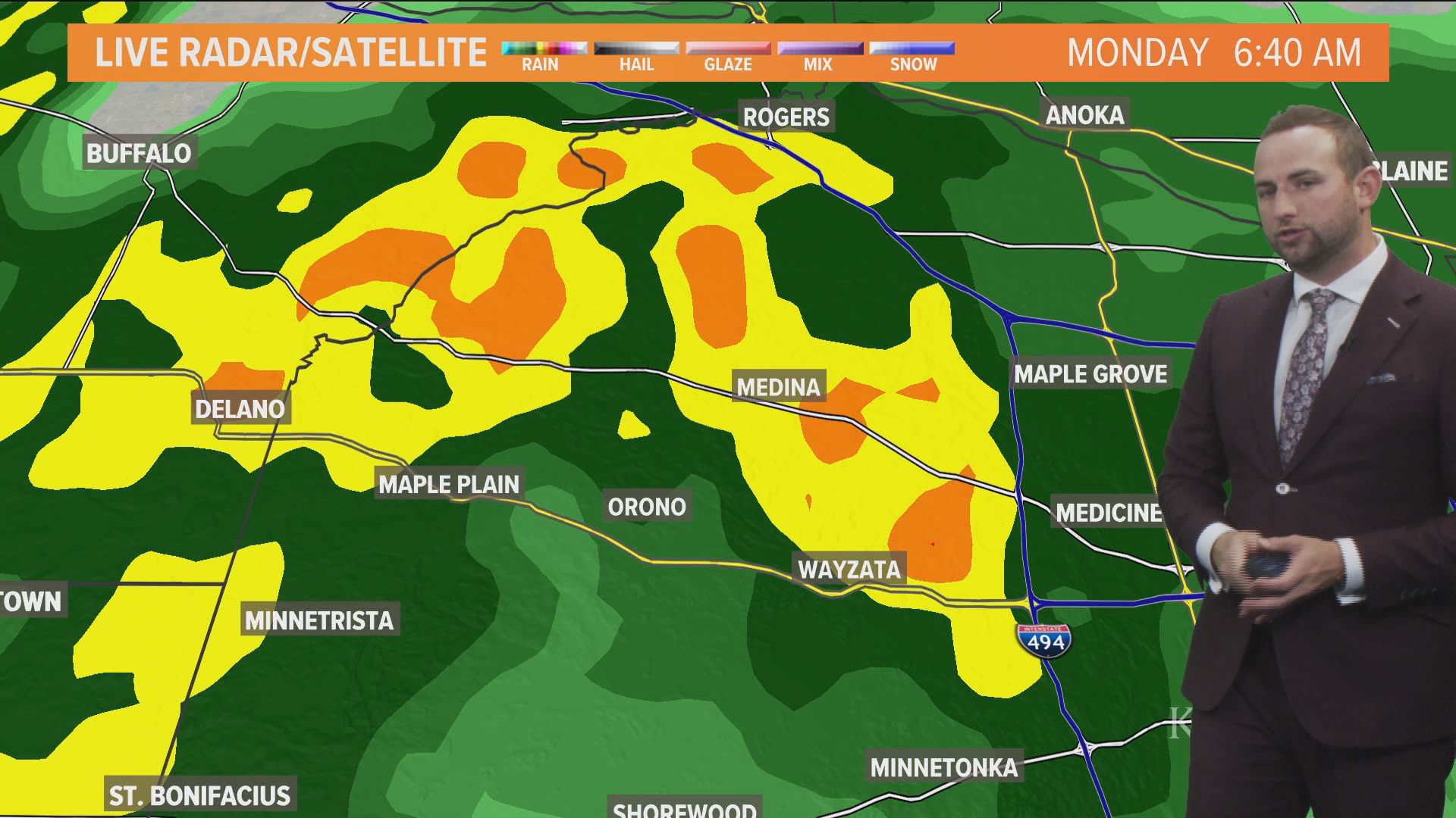 Rain continues on Election Day with showers likely through the first half of the day Tuesday.