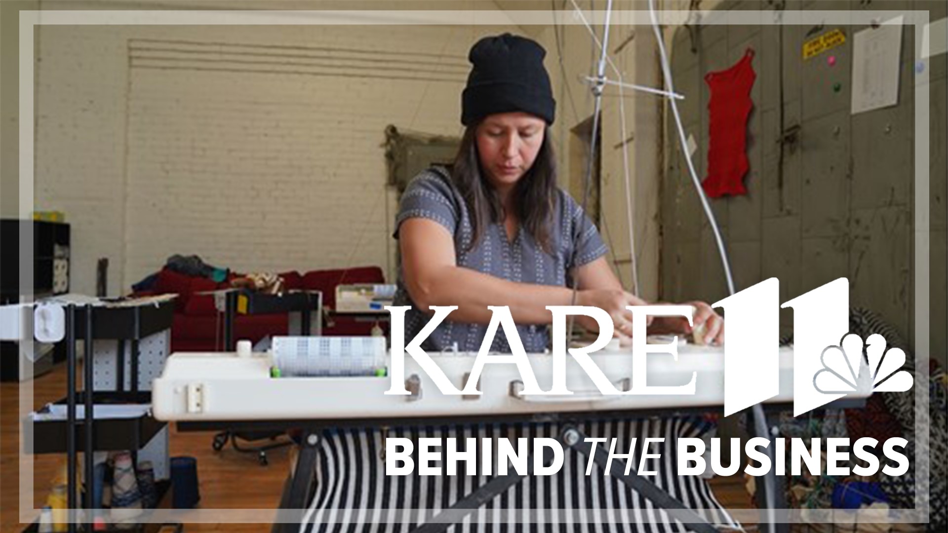 Maggie Thompson started Makwa Studio with just two balls of yarn. The Ojibwe artist is now expanding her business thanks to an industrial knitting machine.