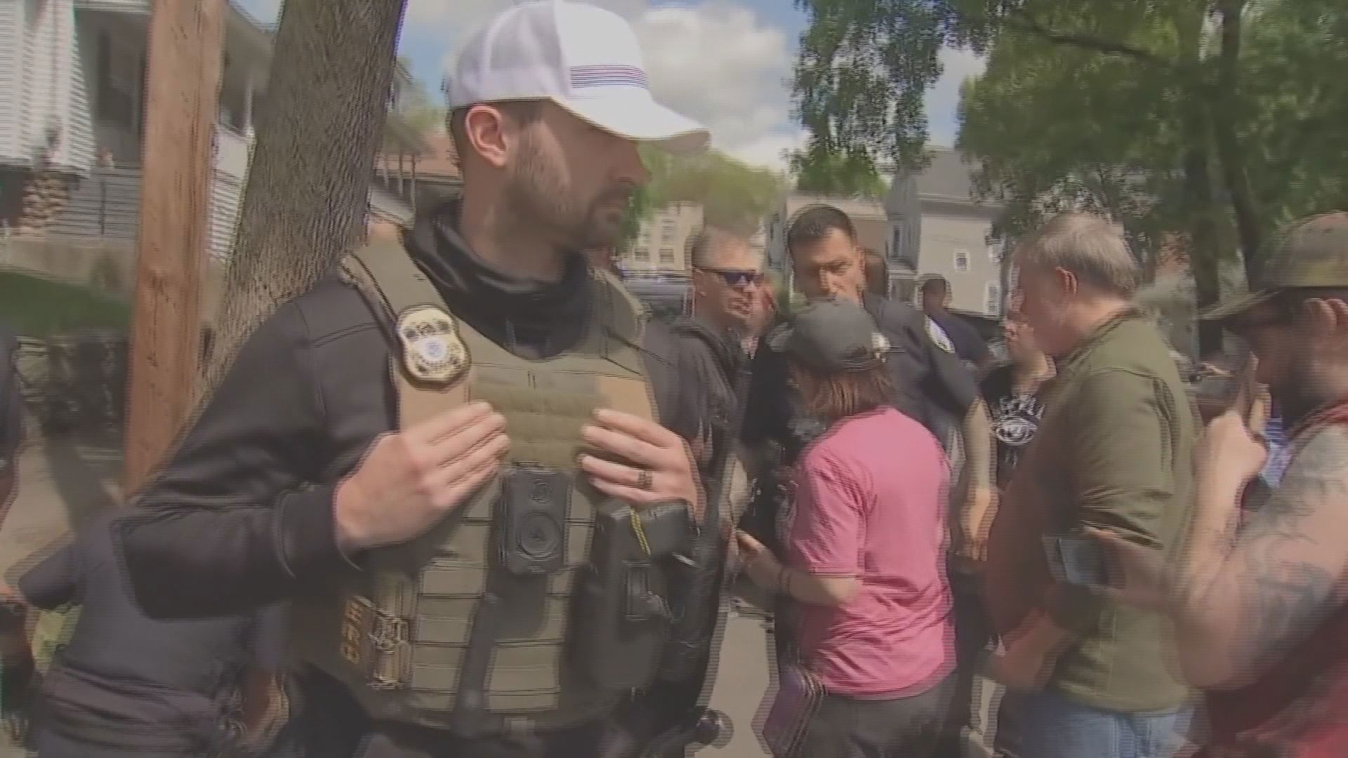 Police in Worcester, Massachusetts, held a young girl's face to the ground as ICE agents arrested her mother.