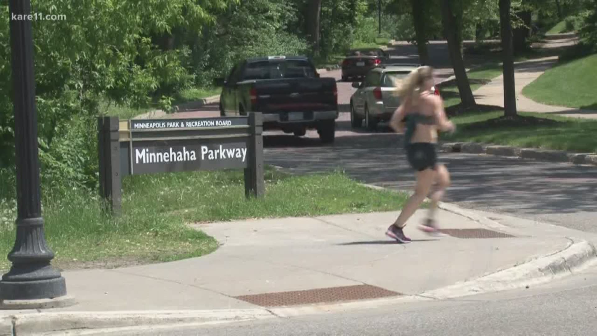 The Minneapolis Parks Board is considering closing parts of Minnehaha Parkway to thru traffic, as a way of making the park along the creek safer for visitors.
Local  residents are divided on the idea..