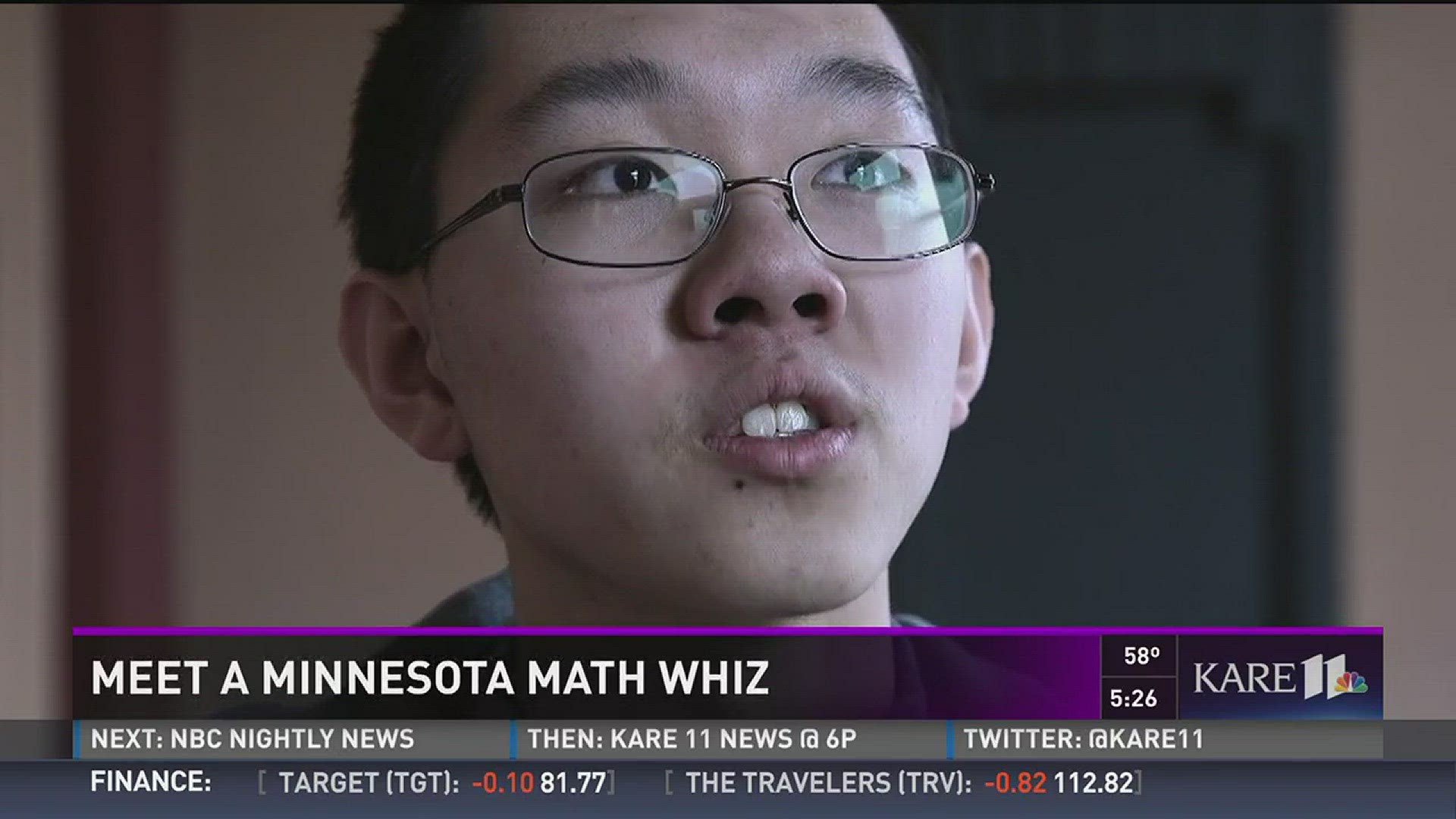 Edina teen wins 3rd straight Math Bowl | kare11.com