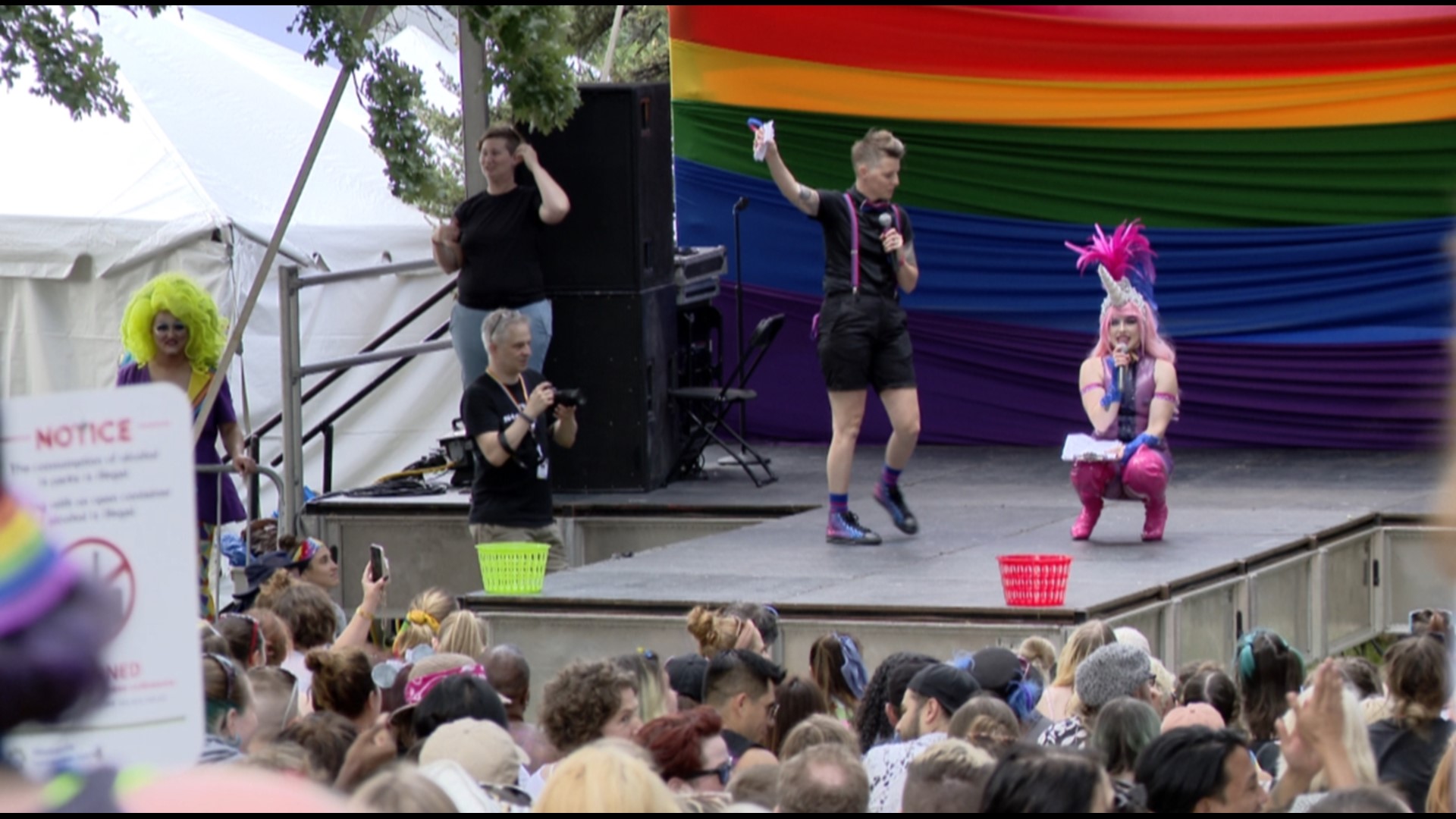 One day after the Supreme Court ruling that overturned Roe v. Wade, attendees at Twin Cities Pride said the celebration felt like a much-needed escape.