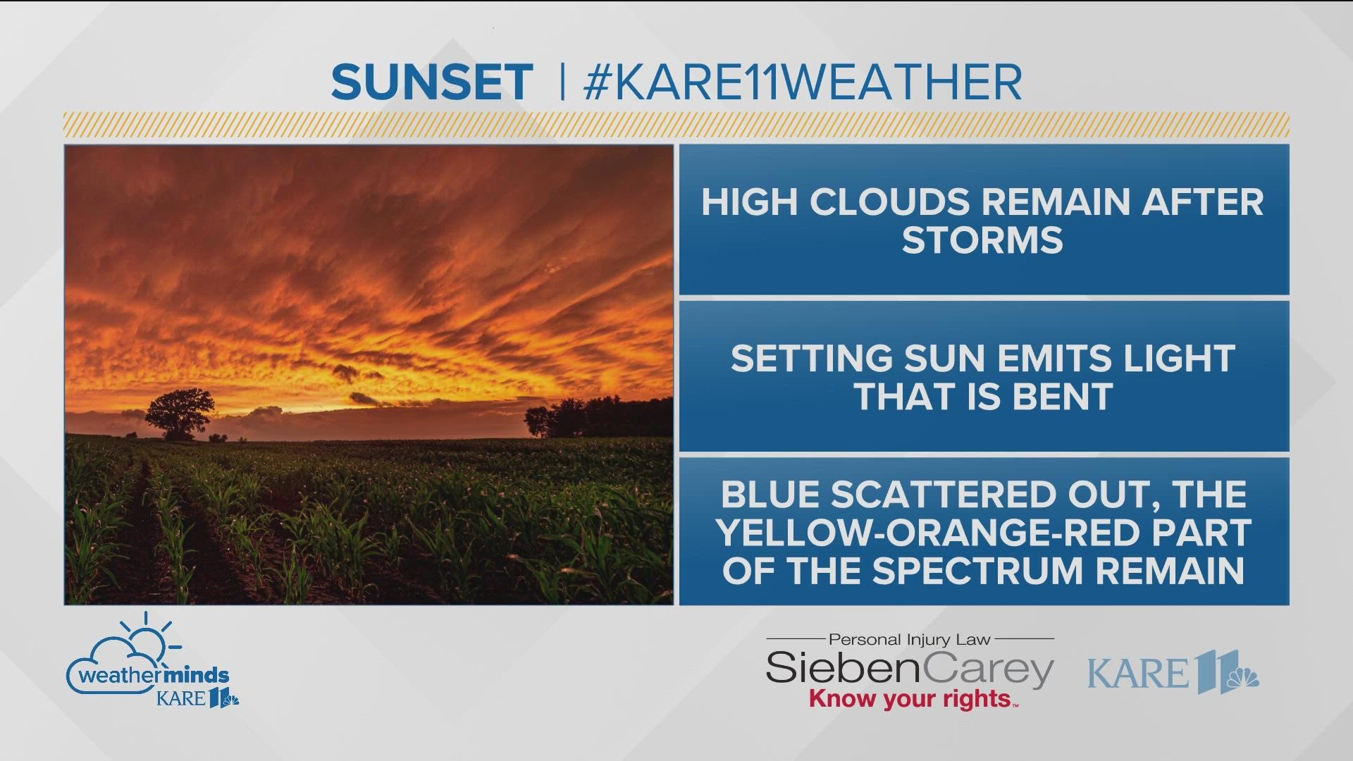 Guy Brown breaks down the weather science behind the sky's golden hue.