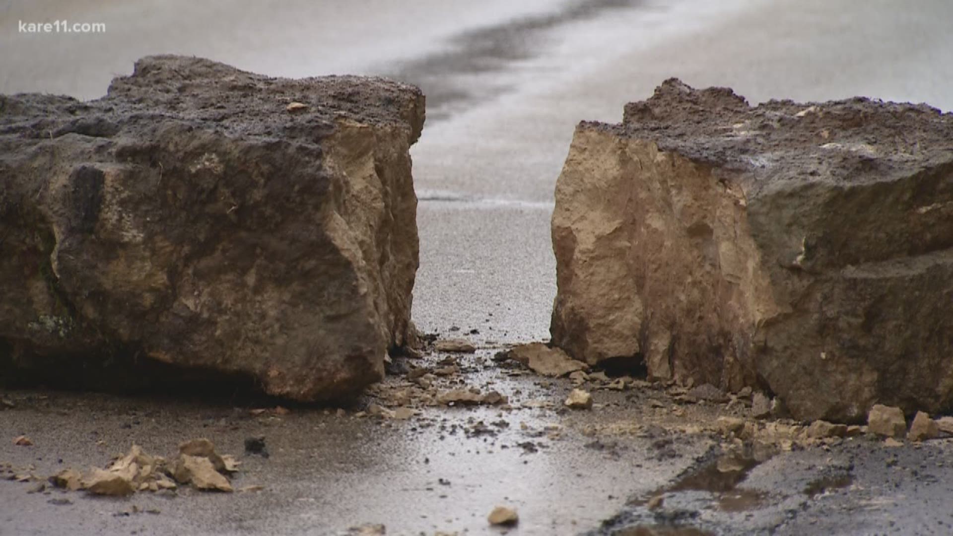 A Red Wing teen walked away with minor injuries after a boulder fell in front of her car. https://kare11.tv/2UJrBd4