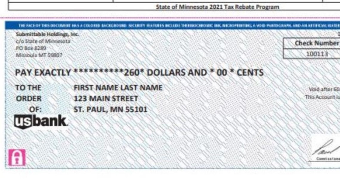 Minnesota Revenue Department to reissue uncashed rebate checks
