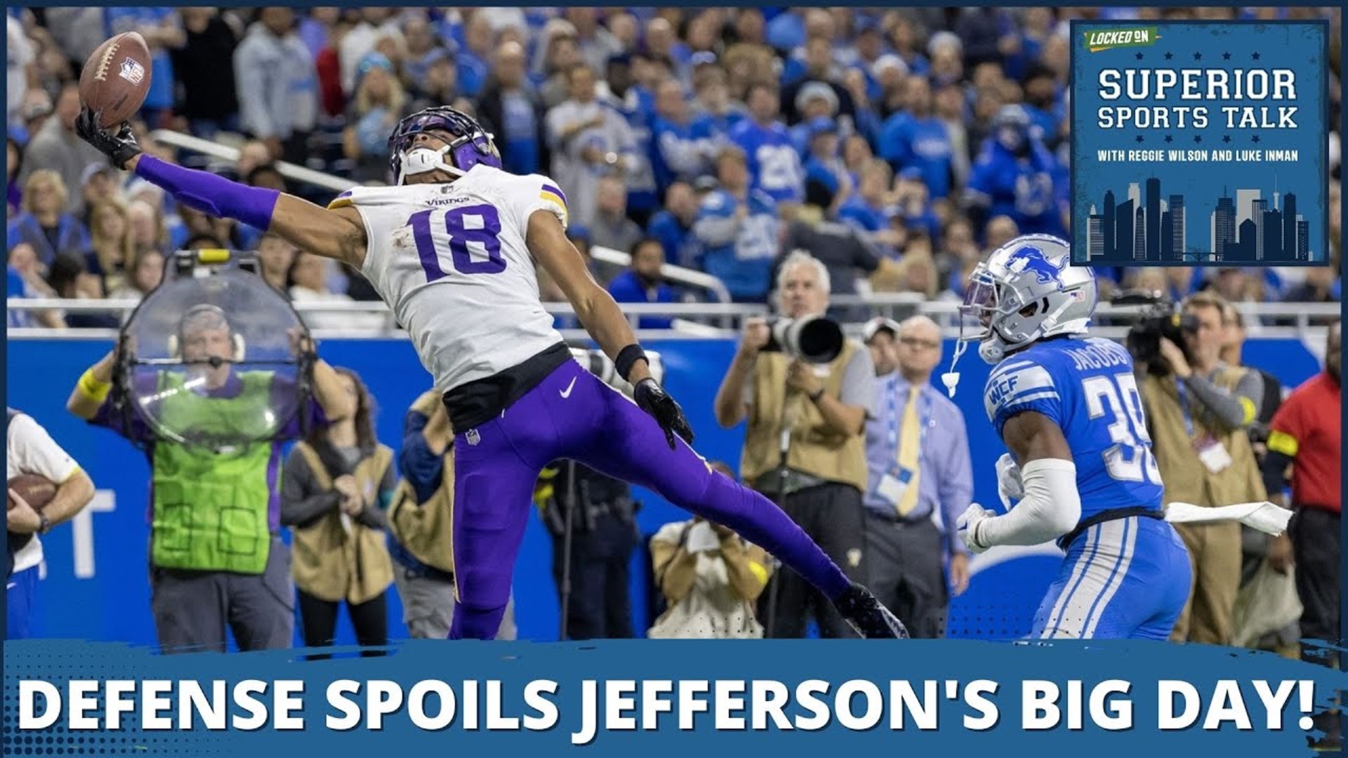Minnesota Vikings fell short to the Detroit Lions after being exposed defensively without Harrison Smith and a banged up secondary.