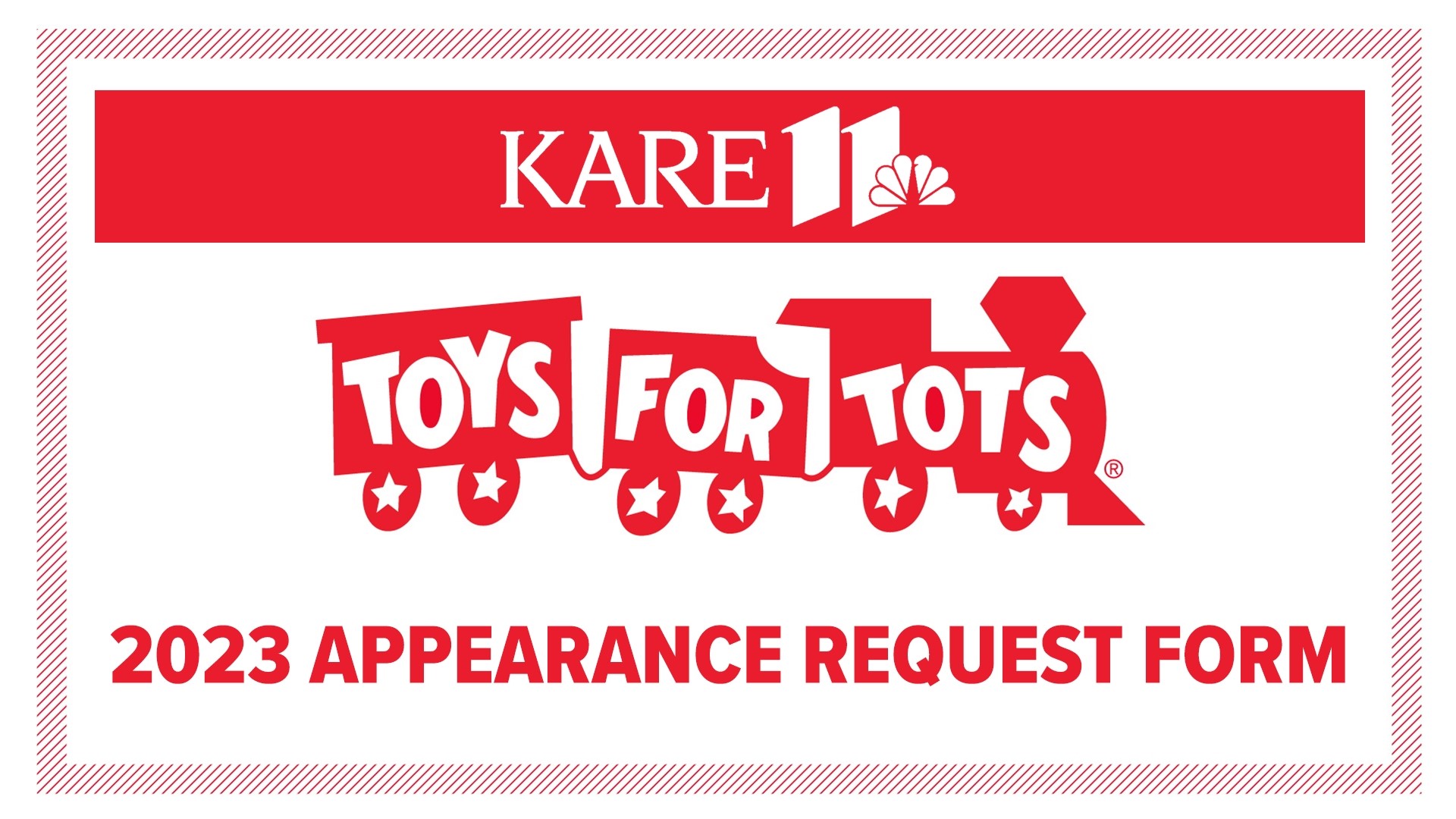 Here's how to sign up for a 'Toys for Tots' appearance on KARE 11