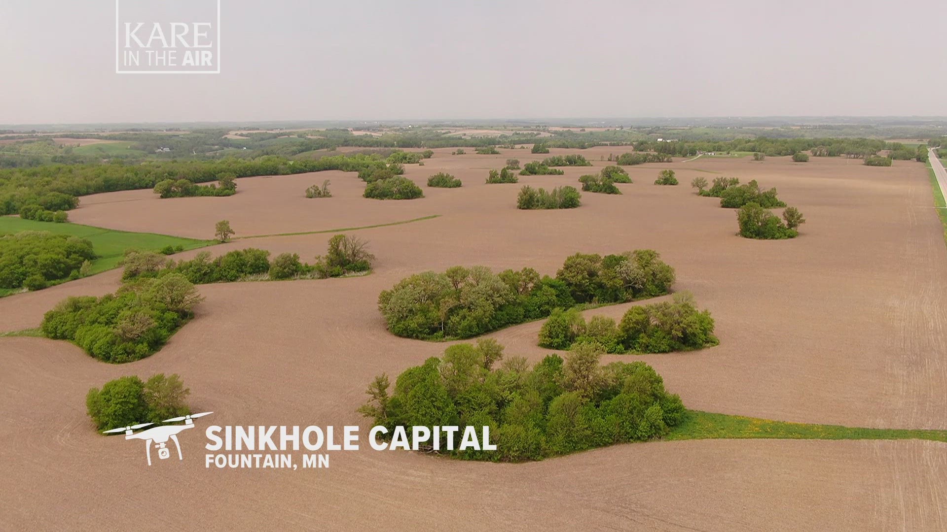 In the community of Fountain in southeastern Minnesota there are more sinkholes than people, and folks there are hoping they'll become a tourist attraction.
