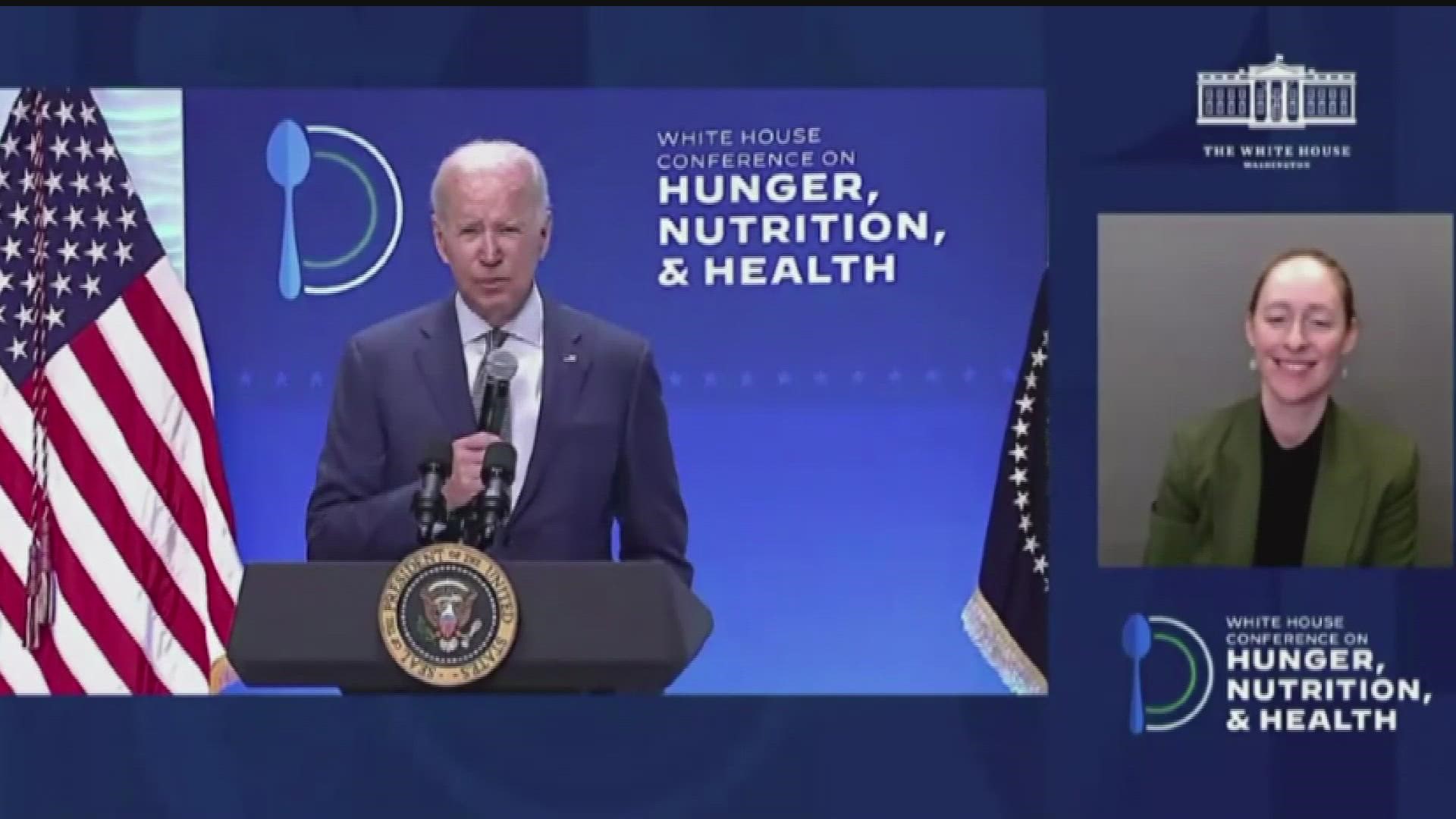 On Wednesday, President Biden announced a plan to end hunger in the U.S. by 2030.