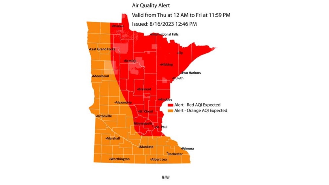 Air quality alert issued statewide Aug. 17-18 - Vimarsana News