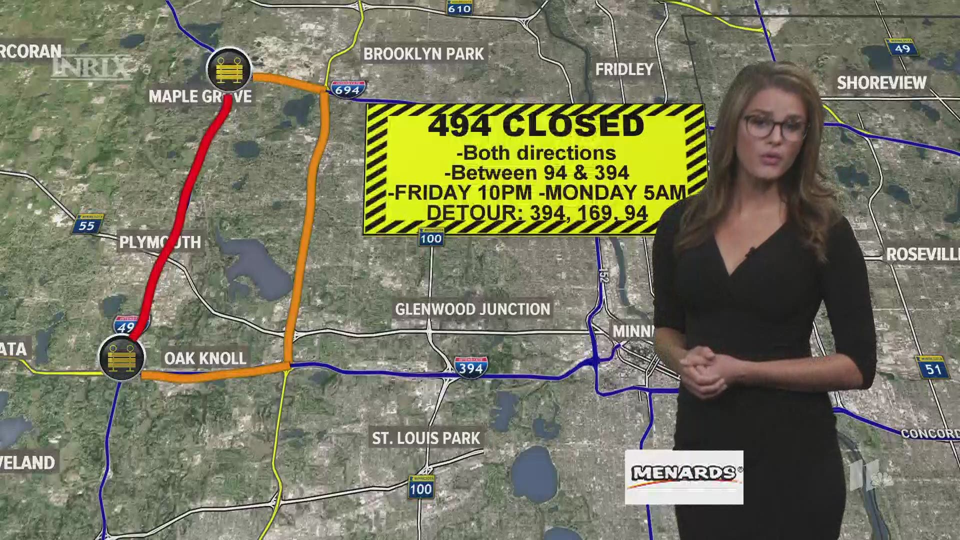 Alicia Lewis has a look at your weekend traffic outlook, including a big detour. kare11.com/traffic
