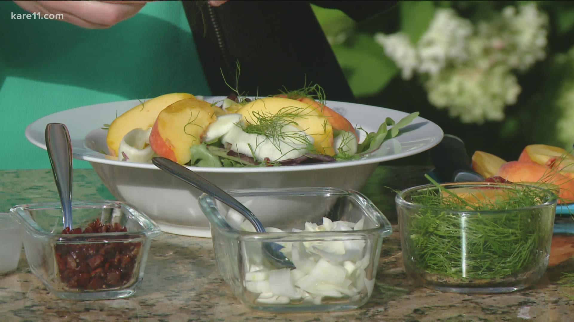 It's summertime, and that means fresh peaches! Here's a fun way to prepare them.