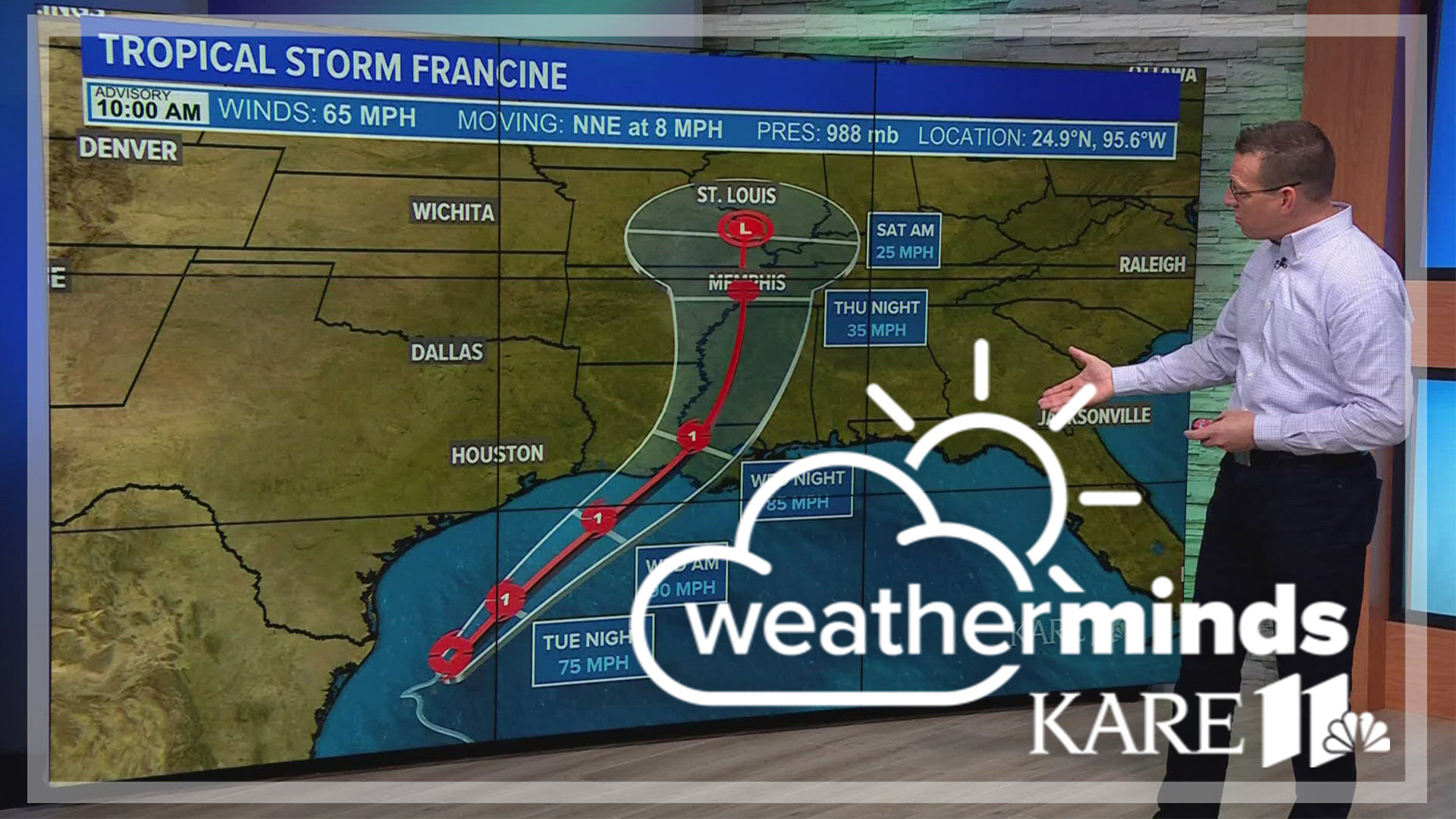 There are currently six named storms, including three — soon to be four — hurricanes as Francine continues to strengthen.