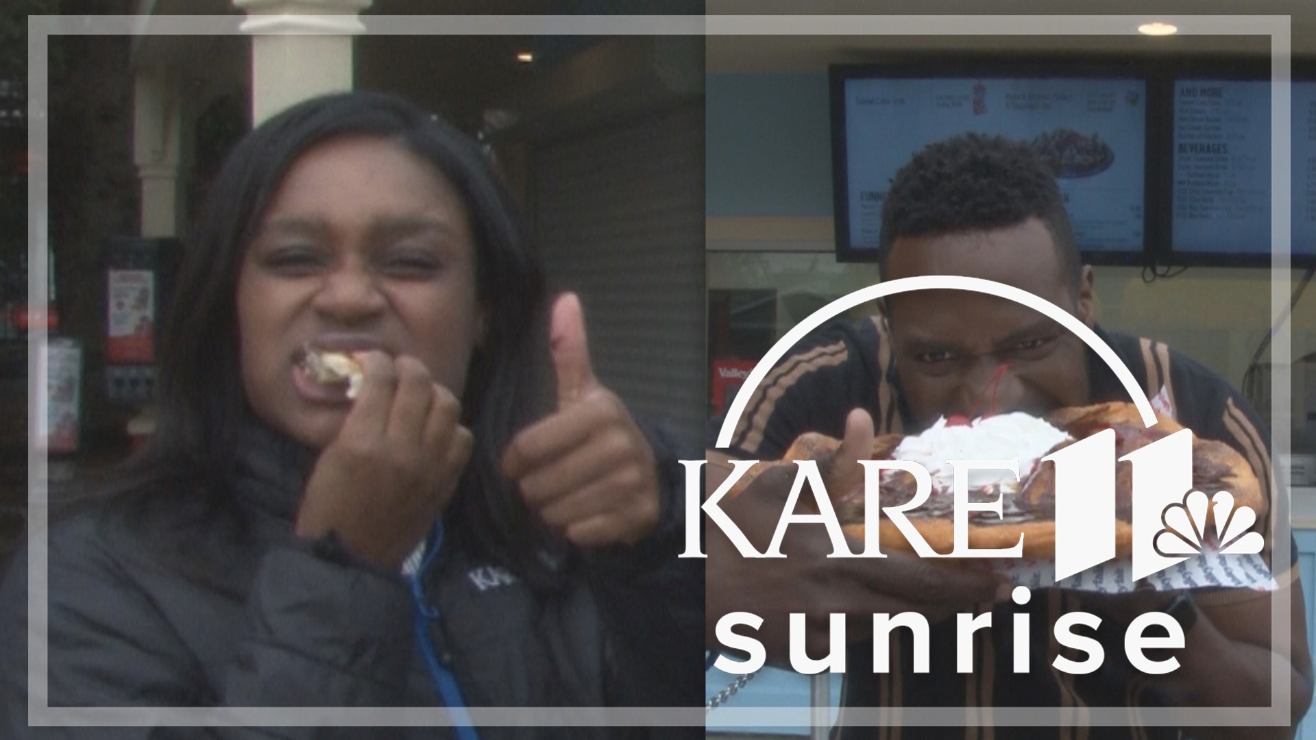 KARE 11's Jason Hackett and CeCe Gaines got to taste some of the new food items this summer at Valleyfair.