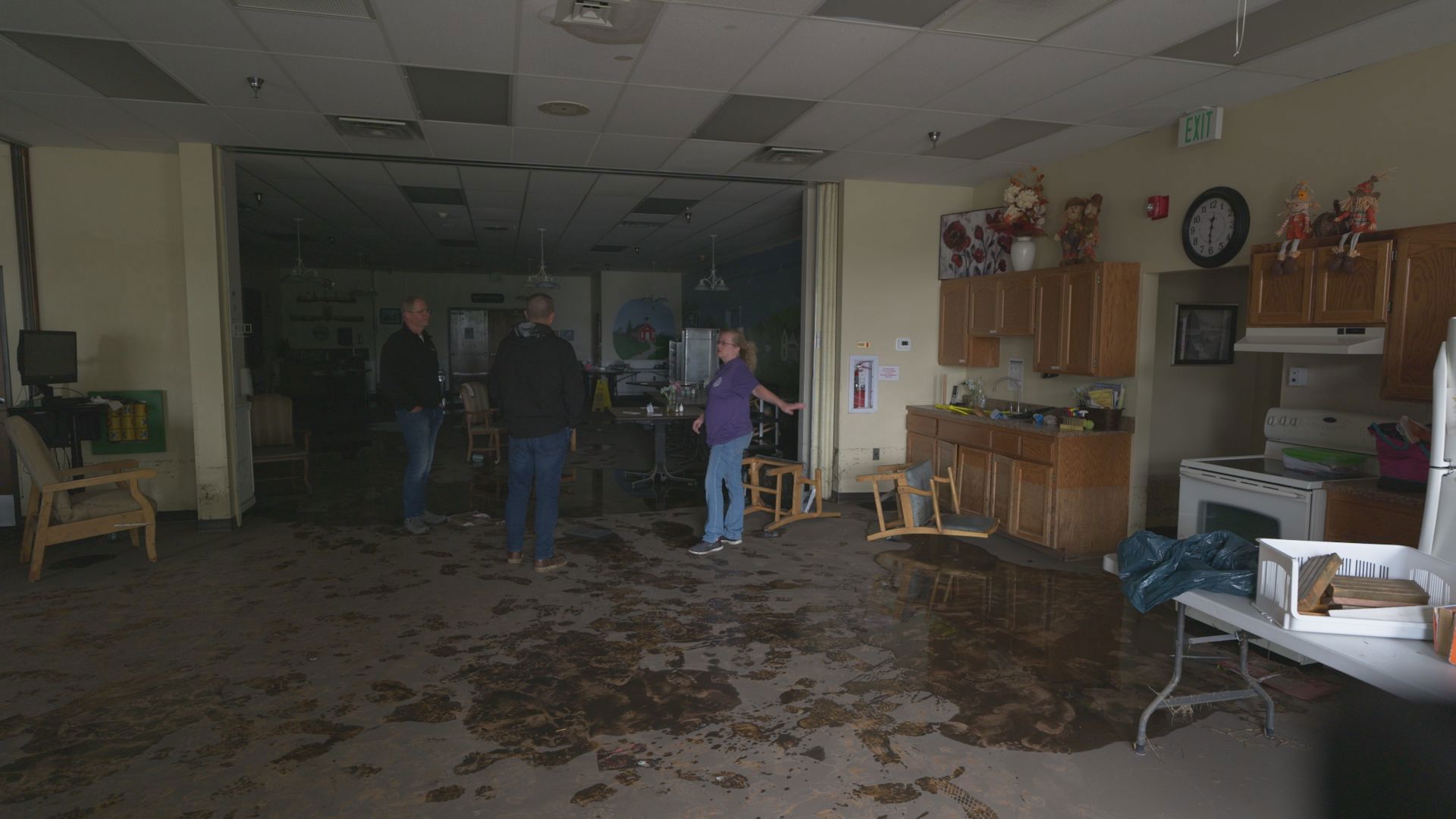 As floodwaters recede, New Richland cleanup underway