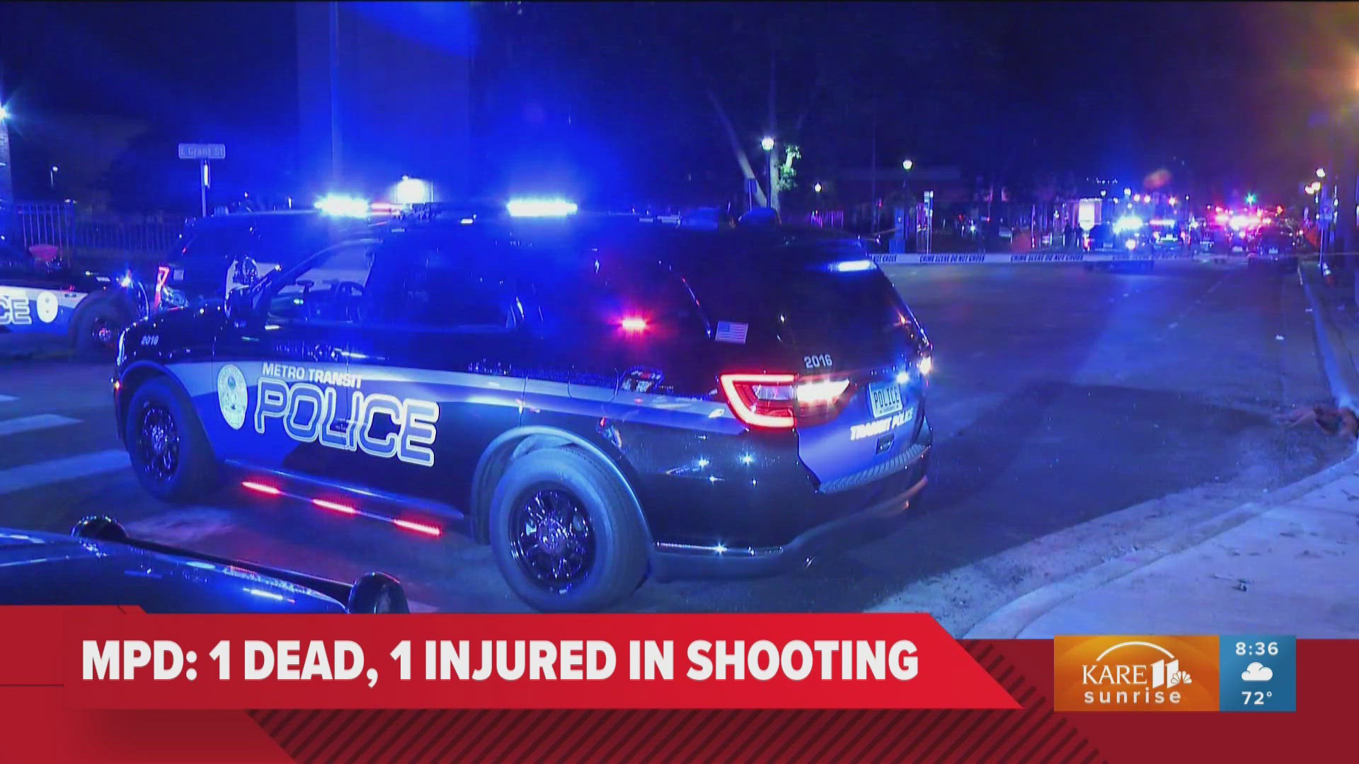 Police say a group had gathered at the intersection of 14th Street and Nicollet Avenue when shots rang out. The shooter fled the scene before officers arrived. 