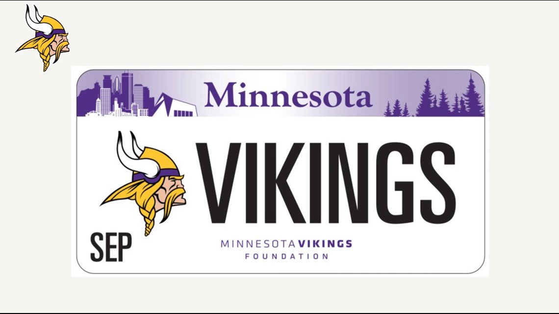 minnesota vikings license plate