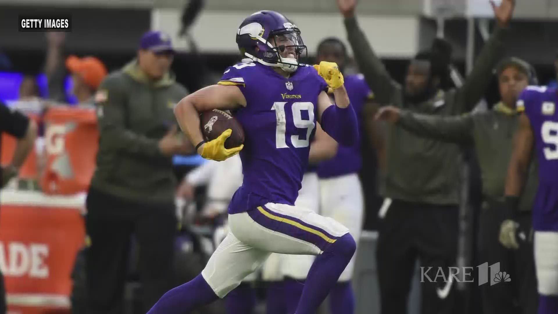 Sunday, Adam Thielen made NFL history, becoming the first player in the Super Bowl era to go over 100 yards receiving in all five games to start a season. KARE 11's Cory Hepola goes over the journey that's led him here. https://kare11.tv/2IKXfi7