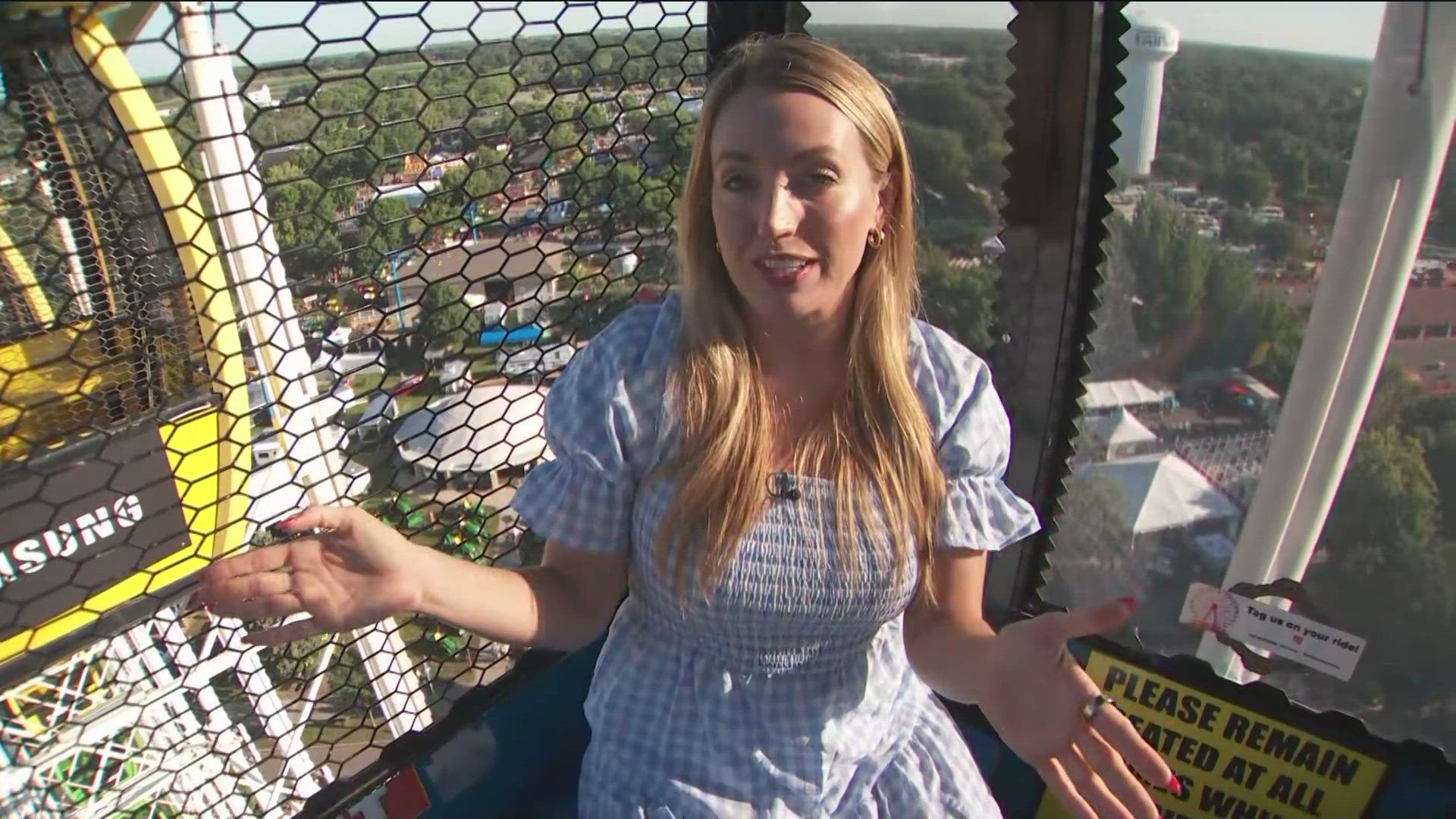 Check out the view from the Ferris Wheel at the Minnesota State Fair.