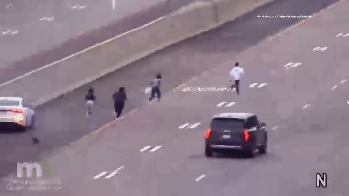 4 Teens Arrested After Stolen Car Chase Ends In Crash On I 35e Kare11 Com