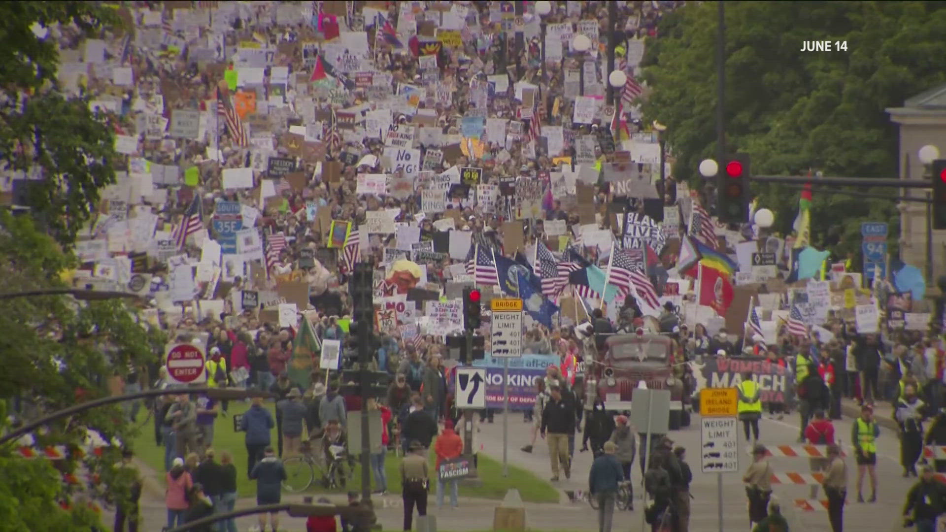 Organizers say they have volunteers focused on de-escalation in case of tension.