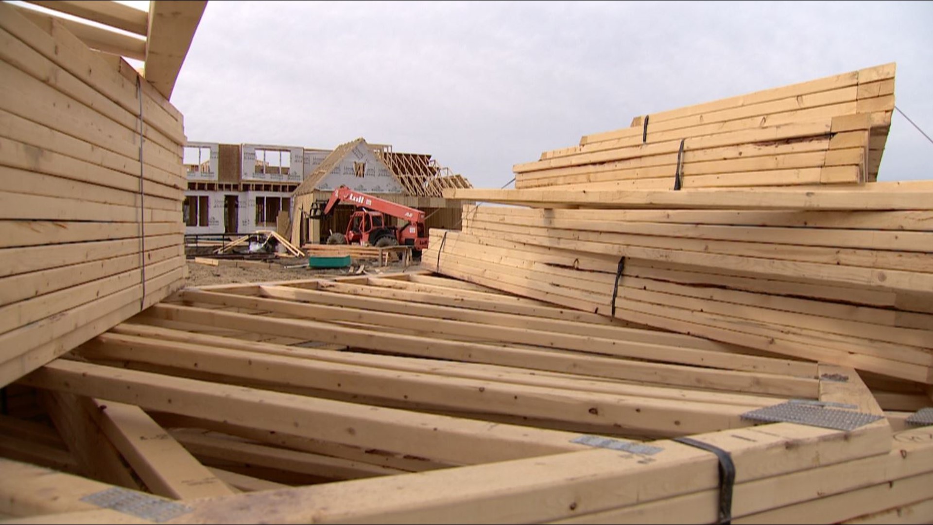 Some building materials have tripled in price since last spring.