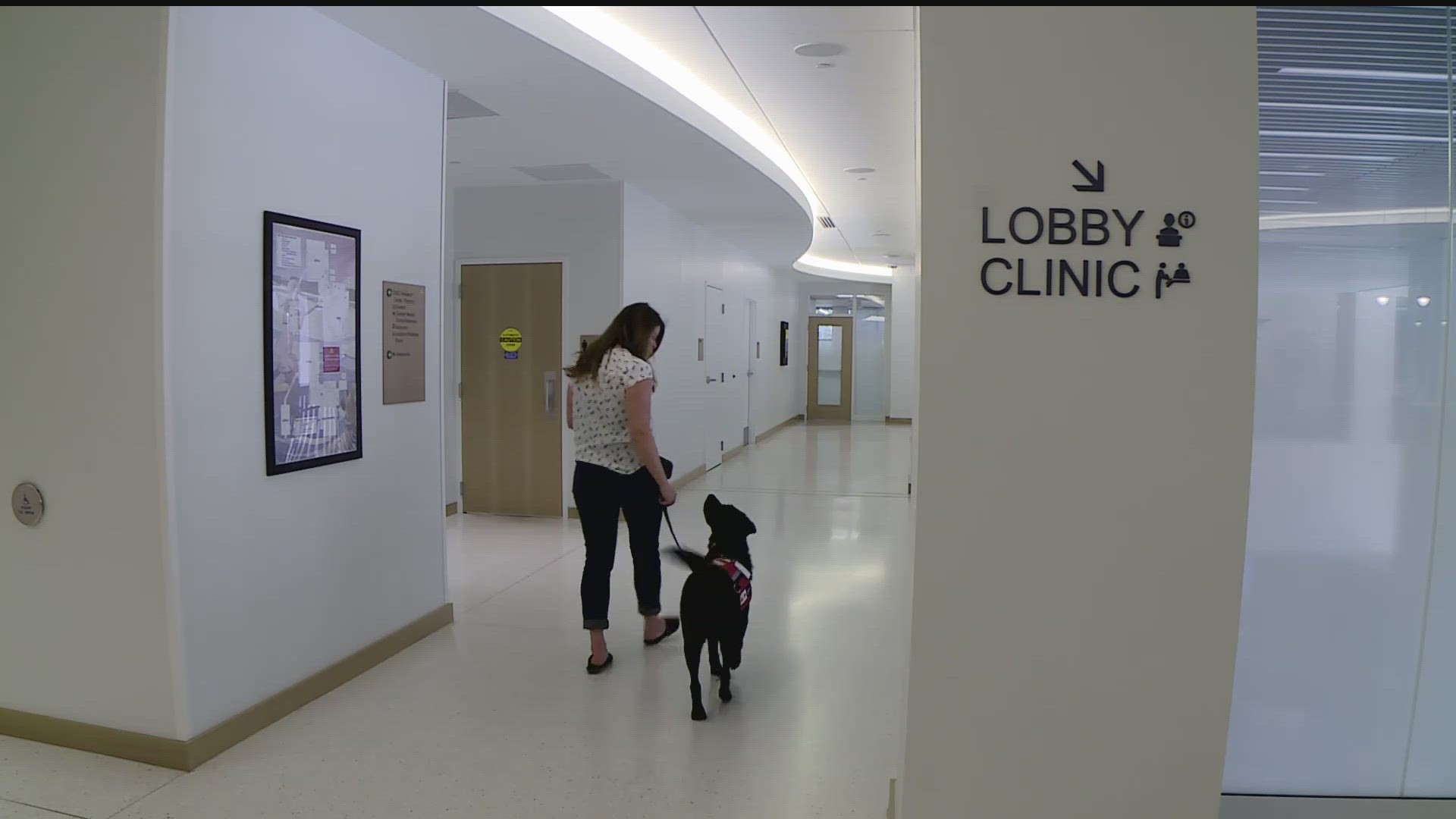 A four-legged employee that likes to wag her tail has become the patients' favorite face to see.