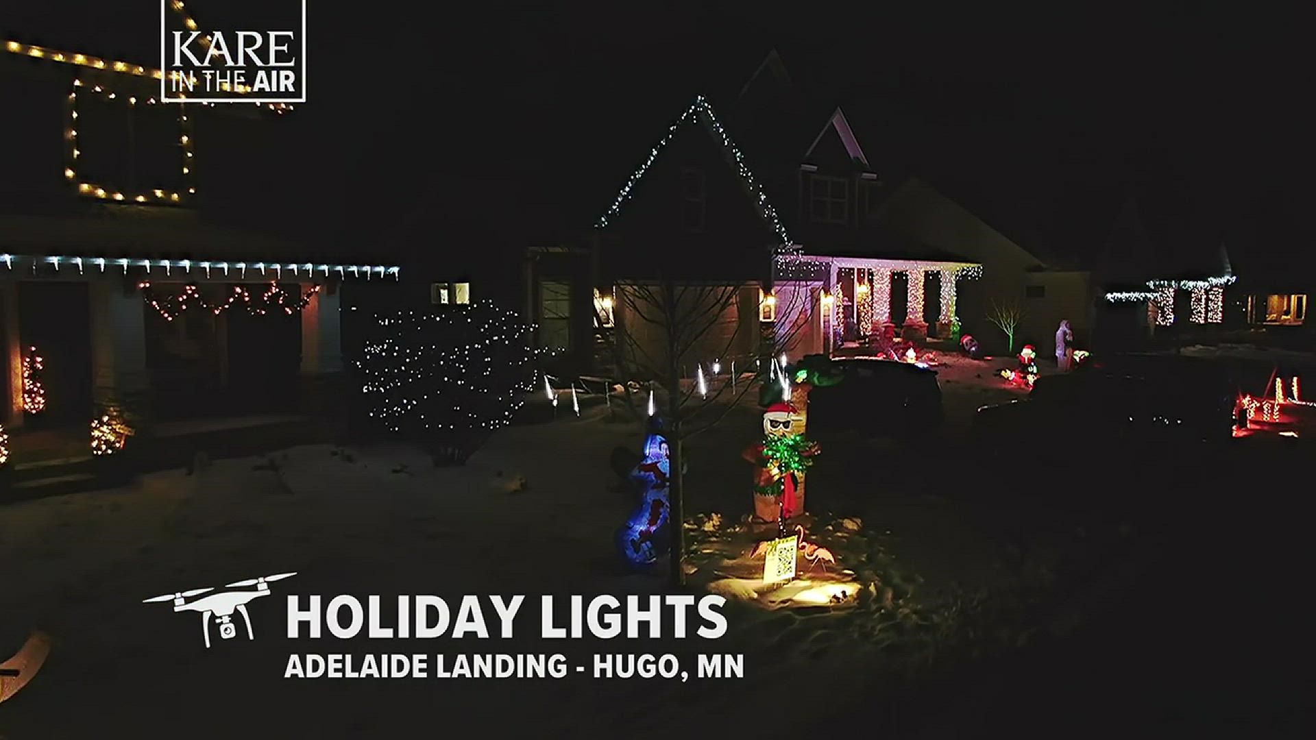 Chris and Amy Dafresne got together with neighbors in Adelaide Landing in Hugo to decorate their homes to their own Christmas song, movie or book theme.