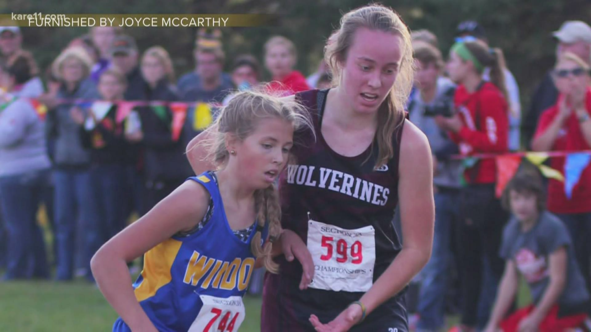 In 2016 Liana Blomgren was disqualified from her last high school cross country race after helping struggling competitor Gracie Bucher cross the finish line