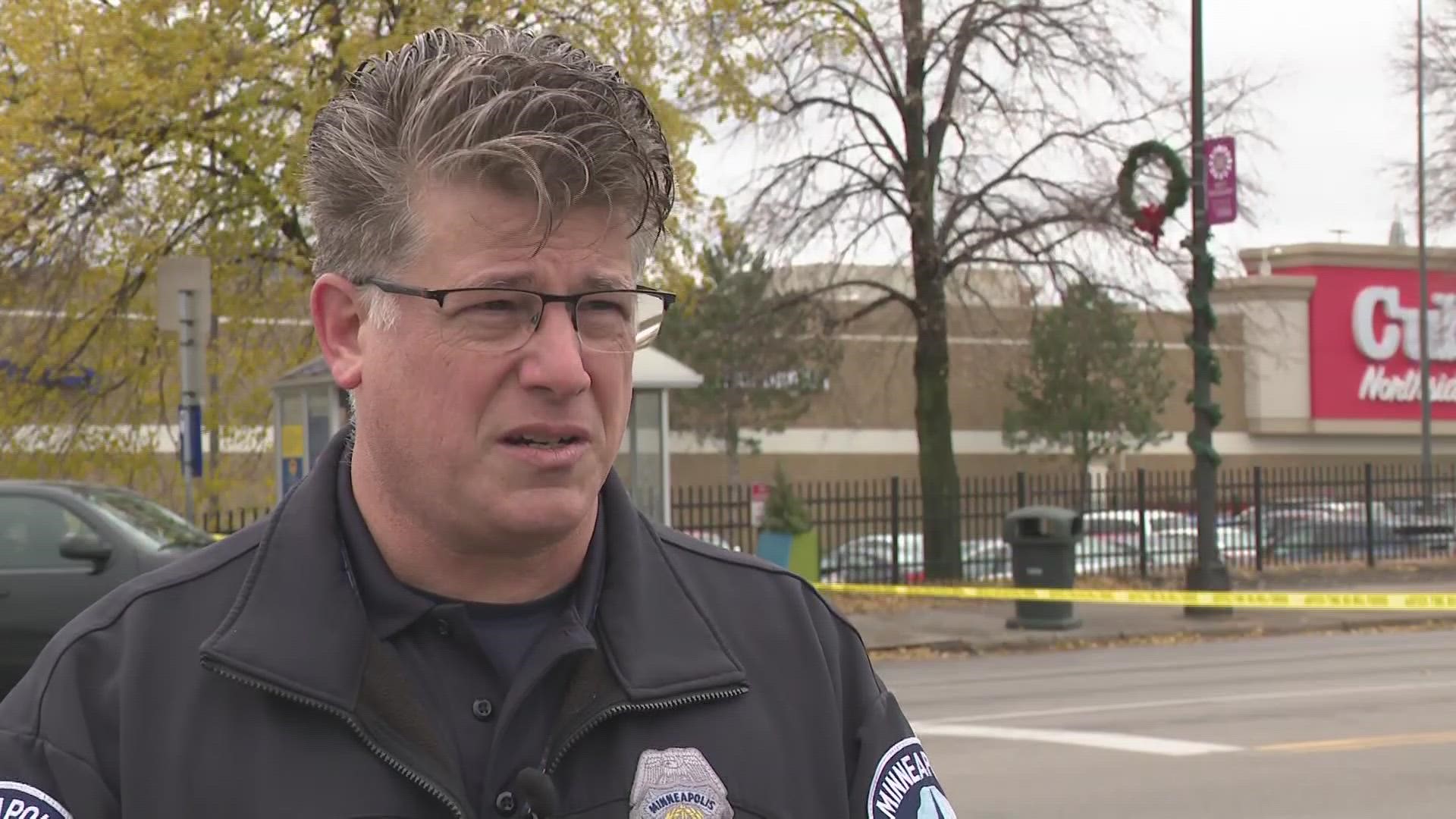 Minneapolis police spokesman office Garrett Parten is urging residents to not attempt to apprehend suspects after a bystander was fatally shot Friday.